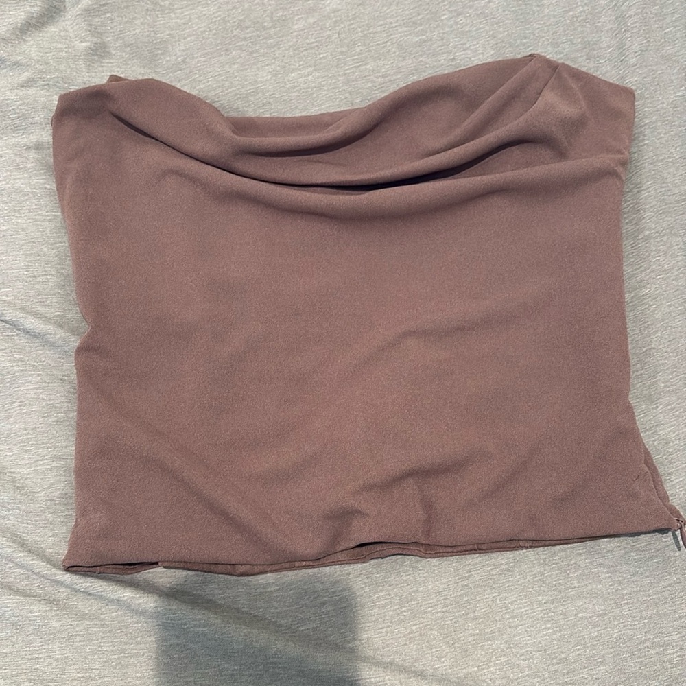 Zara Structured Strapless Top